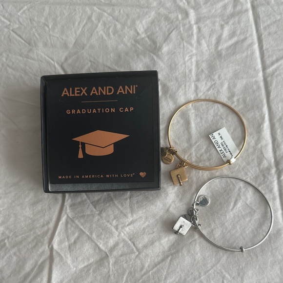 Alex and Ani Gold and Silver Charm Bracelets - Picture 1 of 4